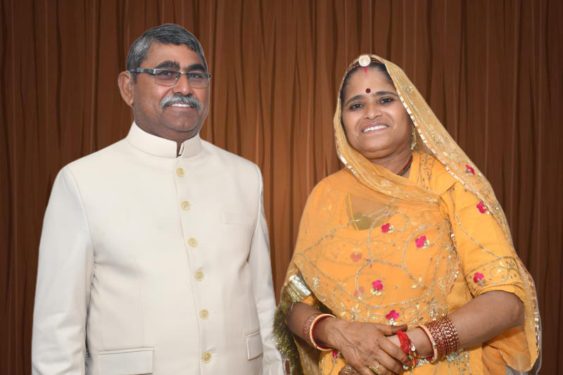 Founders Mr. Rajendra Singh Rathore and Mrs. Vimla Kanwar